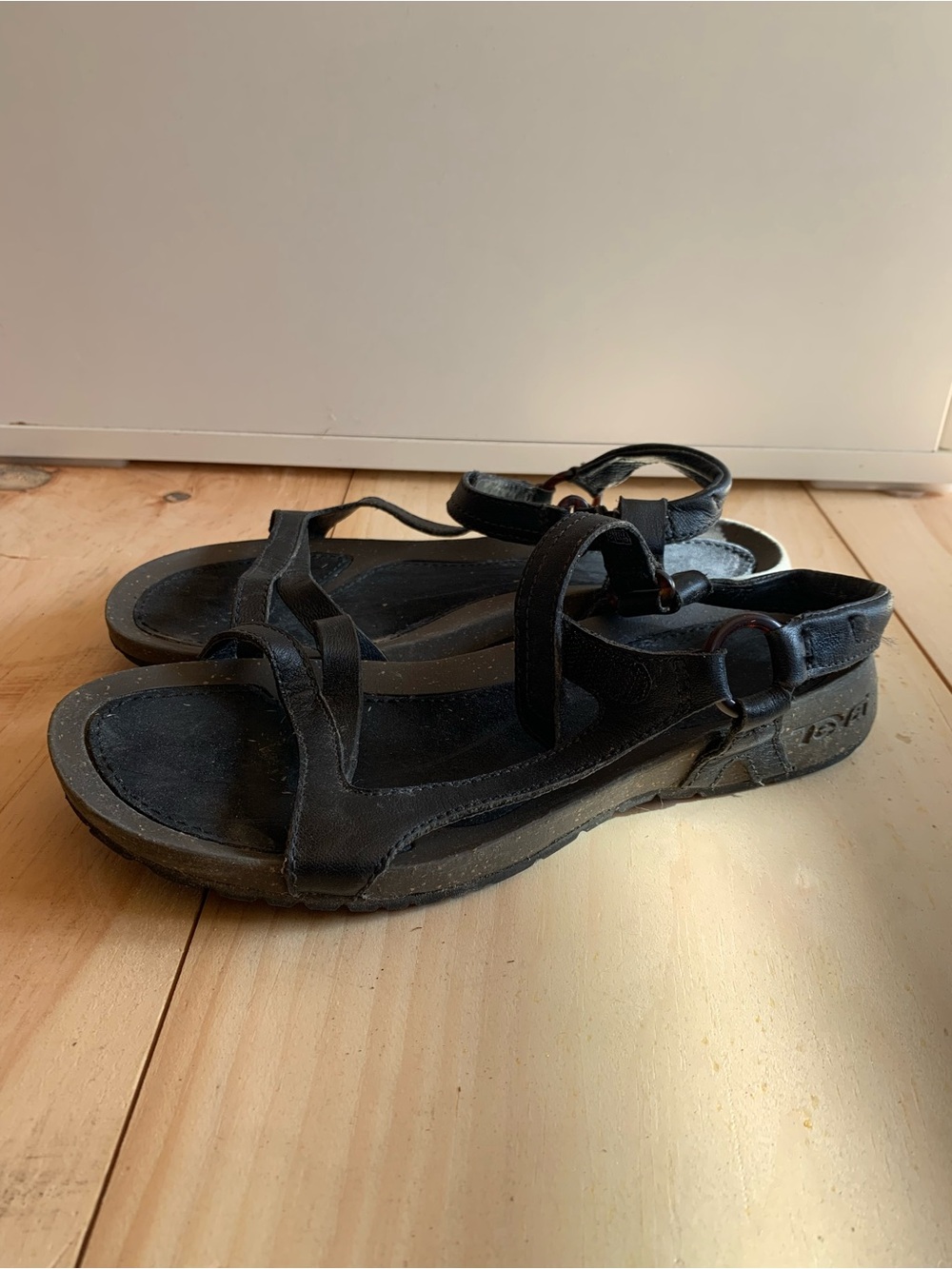 Teva Women's Black Adjustable Strappy Sandals